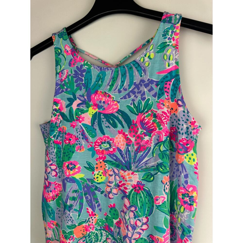 Lilly Pulitzer Kristen Dress Mini Multi-Color Printed Tropical Fruit Small Short - Picture 4 of 12